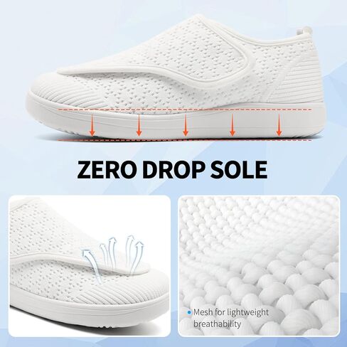 أحذية السكري للنساء تنزلق على أحذية رياضية مصنوعة من إصبع القدم العجوز على عاتق أحذية المشي قابلة للتعديل zapatos para diabéticos mujer in Kuwait