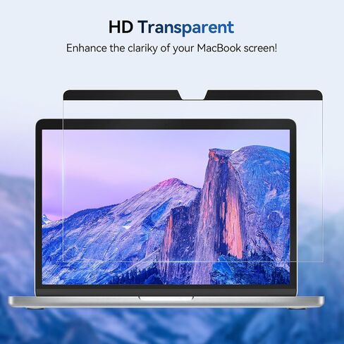 Magnetic Anti Blue Light Filter for MacBook Pro 16 Inch (2021-2024, M1, M2, M3, M4), Removable Mac 16.2" Laptop Film,Bubble-Free Monitor Shield With Camera Cover in Saudi Arabia