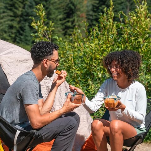 Snapfold™ Solo Pack 3-Piece Collapsible Tableware Set – Lightweight 4 oz, Leakproof, Compact Camping Gear for Backpacking, Hiking, and Outdoors, Includes Foldable Cup, Bowl, and Dish in Kuwait