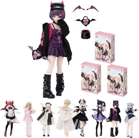 1/12 BJD Blind Box,Kawaii BJD Eve Lynna Series 1/12 Ball Jointed Doll Collectable Action Figure Posable Dress Up Doll for Girls Birthday Party Gift Toys in Kuwait