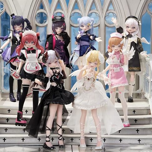 1/12 BJD Blind Box,Kawaii BJD Eve Lynna Series 1/12 Ball Jointed Doll Collectable Action Figure Posable Dress Up Doll for Girls Birthday Party Gift Toys in Kuwait