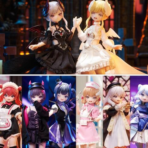 1/12 BJD Blind Box,Kawaii BJD Eve Lynna Series 1/12 Ball Jointed Doll Collectable Action Figure Posable Dress Up Doll for Girls Birthday Party Gift Toys in Kuwait