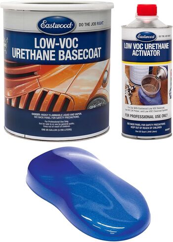 Eastwood 4: 1 Burn Out Blue Metallic 2K Basecoat و Activator Automotive Pray Paint Mat in Saudi Arabia
