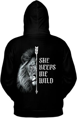 Shop Camelliaa مخصصة للزوجين القزتين و King T-Shirt و Hoodie 2d S-5XL ، هوديس زوجين ، مطابقة للزوجين هوديي in Saudi Arabia
