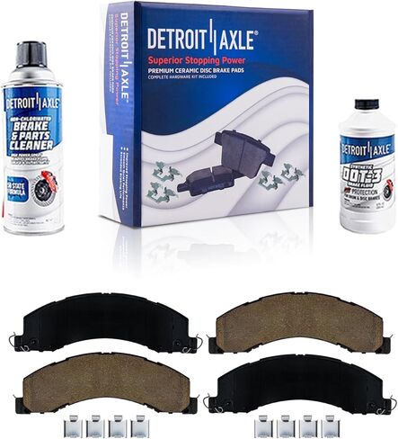 Detroit Axle - منصات الفرامل للفترة 2008-2020 Dodge RAM 4500 5500 منصات الفرامل السيراميك 2009 2010 2011 2013 2014 2015 2015 2017 2018 2019 استبدال الأمامي أو الخلفي in Saudi Arabia