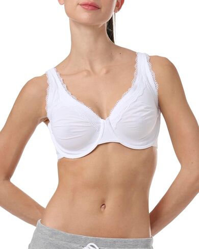 Tommy Hilfiger Women's Plus Size Lace Trim Unlize Underwire High Apex Micro Bra in Saudi Arabia