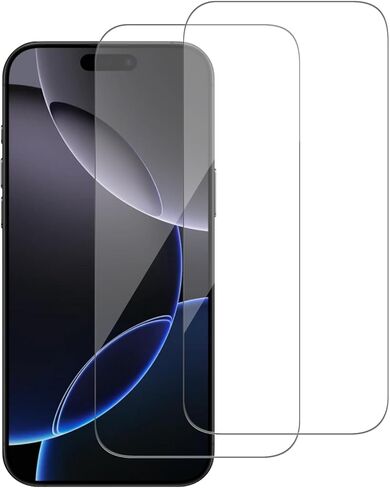 2 حزمة لـ iPhone 16 / iPhone 15 شاشة واقي الشاشة ، الزجاج المقسى ، الحواف المنحنى الدقيق ، ودية للحالة ، خالية من الفقاعات ، واضحة ، واضحة ، تسهيل التثبيت in Kuwait