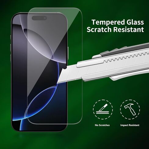 2 حزمة لـ iPhone 16 / iPhone 15 شاشة واقي الشاشة ، الزجاج المقسى ، الحواف المنحنى الدقيق ، ودية للحالة ، خالية من الفقاعات ، واضحة ، واضحة ، تسهيل التثبيت in Kuwait