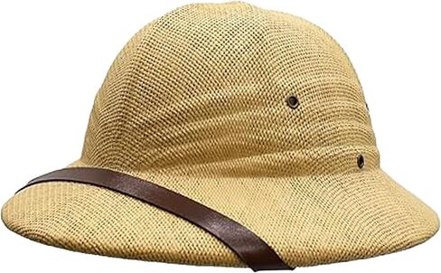 Vaulted Skulls & Co Pith Safari Hat | Pith Helmet | Explorer Hats | Jungle & Archeologist Costume in Kuwait