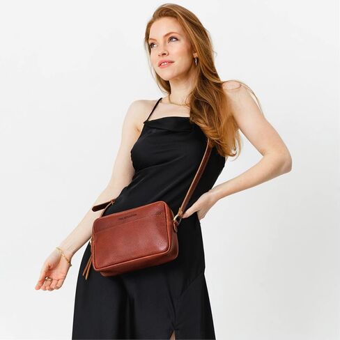 Portland Leather Goods Large Camera Bag Purse for Women – Handmade from the Finest Full-Grain Hides in Saudi Arabia