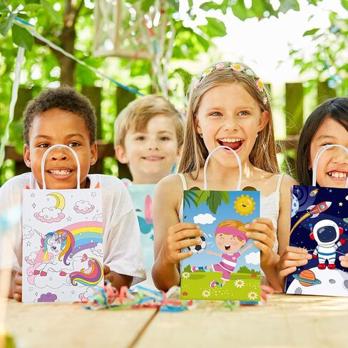Abbylike 72 Pcs Easter He Lives Color Your Own Bags for Kids Coloring Goodie Bags Christian Paper Gift Bags Easter Party Favor Bags with 48 Markers for Religious Party Favors Supplies DIY Crafts Gifts in Kuwait