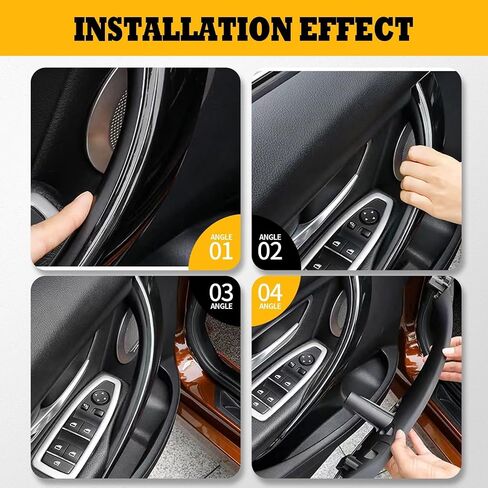 أسود 1 زوج 51417279312 مقابض سحب الباب اليسرى اليسرى واليمين المتوافقة مع F30 F30 F31 2012-2018 51417279315 in Saudi Arabia