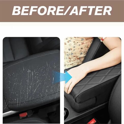 وسادة مسند الذراعين في Memory Foam Carrest 2025 CANTER CANCOLE CUSHION CUSHION CAR CAR CORD ARMREST COVER AUTO CENTOLE CENTOLE CENTER CONCT COVER COVER COR COR CORPREST ORGANIZER (Black and Red) in Kuwait