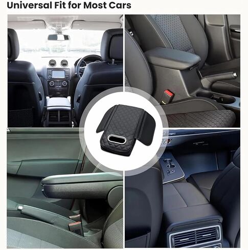 وسادة مسند الذراعين في Memory Foam Carrest 2025 CANTER CANCOLE CUSHION CUSHION CAR CAR CORD ARMREST COVER AUTO CENTOLE CENTOLE CENTER CONCT COVER COVER COR COR CORPREST ORGANIZER (Black and Red) in Kuwait