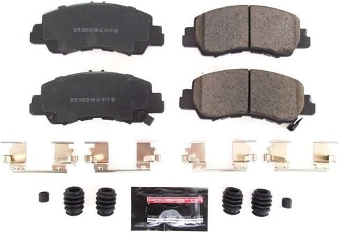 Power Stop Z23-2178 Front Z23 Evolution Sport Carbon Carbon Carbon Carbor Conmic Carmic Brake Brake مع أجهزة لـ Mitsubishi Eclipse Cross 2018-2020 ، Mitsubishi Eclipse Cross 2022 [نموذج محدد] in Saudi Arabia