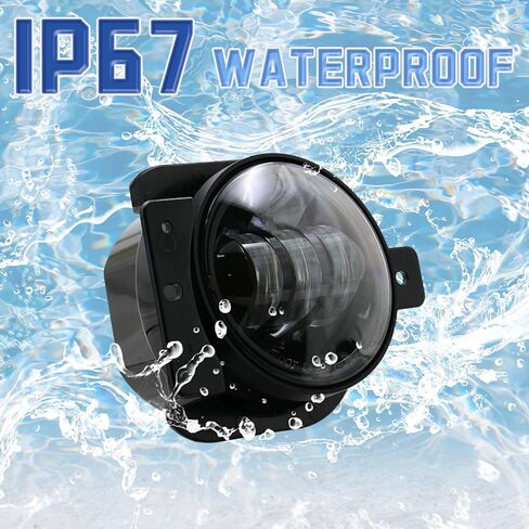 Vpimozo 4 بوصة LED أضواء الضباب LED لعام 2018-2024 Jeep Wrangler JL JLU JLU Sport Rubicon Sahara 2020+ Gladiator JT ، 30W LED LED Mort in Kuwait