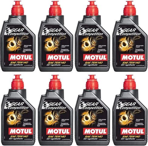 Motul 105779 مجموعة من 8 منافسة الترس 75W-140 سائل النقل 1 لتر in Saudi Arabia