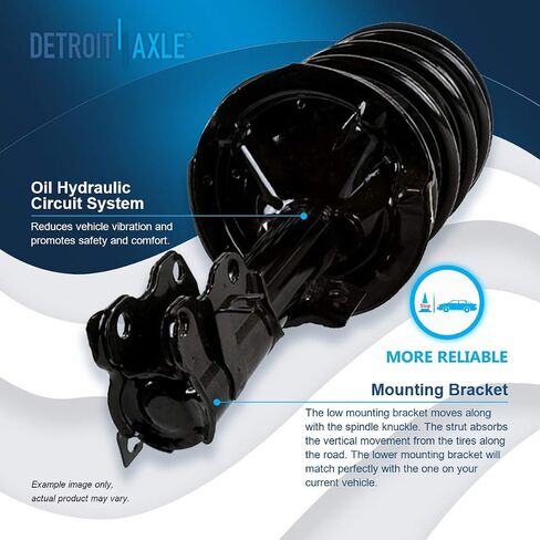 Detroit Axle - 12pc Front End Suspension Kit for 2004-2008 Nissan Maxima 2 Ready Struts 2 Lower Control Arms w/Ball Joints 4 Inner Outer Tie Rods 4 Front Rear Sway Bars 2005 2006 2007 Replacement in Saudi Arabia