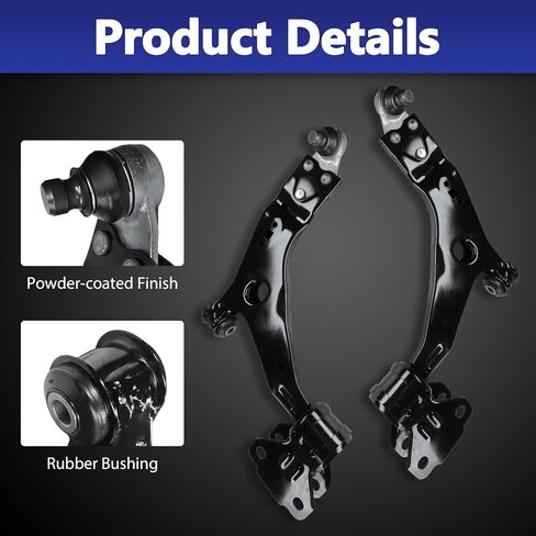 2 PCS ذراع التحكم السفلى في الأمام مع كرة الذراع السائق المفصل السائق للركاب بديل لركوب الذراع للسيطرة على 2013-18 Ford Focus S & St 2017 Focus Titanium 2014-2022 Ford Transit Connect in Kuwait