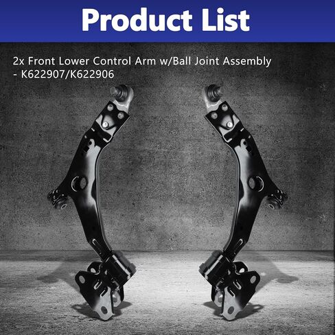 2 PCS ذراع التحكم السفلى في الأمام مع كرة الذراع السائق المفصل السائق للركاب بديل لركوب الذراع للسيطرة على 2013-18 Ford Focus S & St 2017 Focus Titanium 2014-2022 Ford Transit Connect in Kuwait