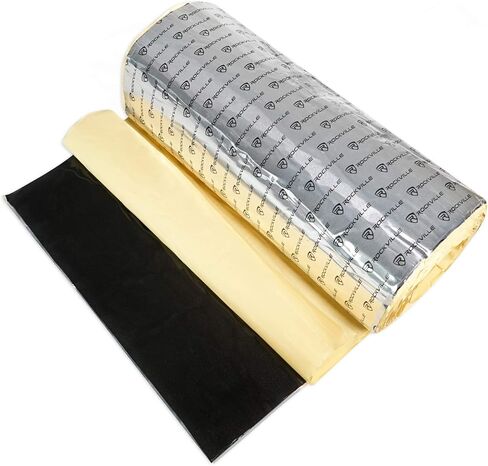 Rockville ROCKMAT RM36-S 36 قدم مربع طقم مميت صوت البوتل ، واللصق الذاتي ، مقاوم للحرارة ، والتزامن ، لعشاق الصوت والركاب in Saudi Arabia
