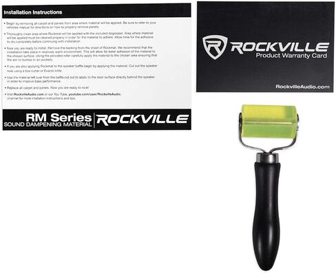 Rockville ROCKMAT RM36-S 36 قدم مربع طقم مميت صوت البوتل ، واللصق الذاتي ، مقاوم للحرارة ، والتزامن ، لعشاق الصوت والركاب in Saudi Arabia