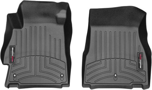 WeatherTech Custom Fit FloorLiners for Nissan Versa - 1st Row (4415821), Black in Saudi Arabia
