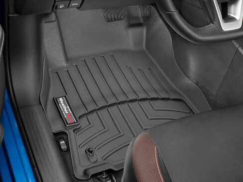 WeatherTech Custom Fit FloorLiners for Nissan Versa - 1st Row (4415821), Black in Saudi Arabia