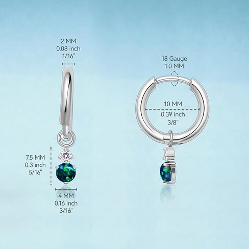 Limerencia Hypoallergenic Pure Titanium Post Lightweight Dangle Huggie Earrings for Women, Vertical Bar, Cross, Moon, Lightning, Dainty Earrings in Saudi Arabia