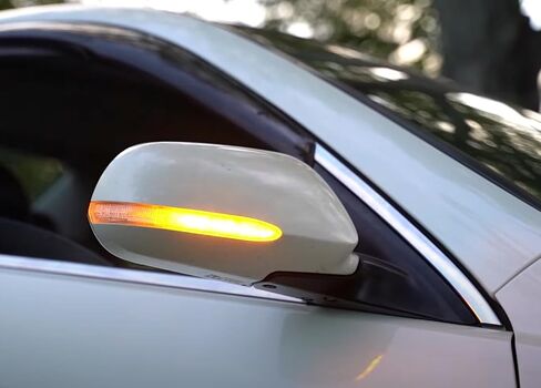 عدسة IJDMToy شبه ذكاء الكامل LED Strip Dynamential Sequential Blink/Flow Side Side Mirror مجموعة مجموعة الإضاءة المتوافقة مع 2004-2008 Acura TSX (Euro Accord) ، 2003-08 in Kuwait