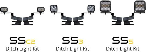 Diode Dynamics Stage Series Backlit Ditch Light Kit compatible with Ford Super Duty 2017-2022, Bracket Only None in Kuwait