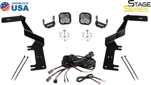 Diode Dynamics Stage Series Backlit Ditch Light Kit compatible with Ford Super Duty 2017-2022, Bracket Only None in Kuwait