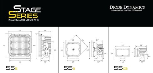 Diode Dynamics Stage Series Backlit Ditch Light Kit compatible with Ford Super Duty 2017-2022, Bracket Only None in Kuwait