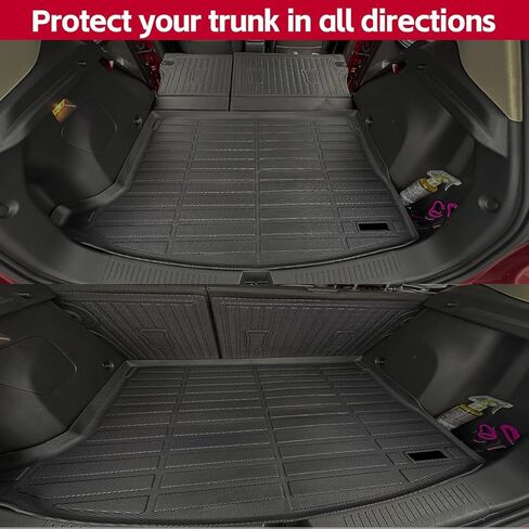 حصيرة Naibeve Floor for 2025 Jeep Wagoneer S All-Electric Trunk Mat Cargo Cargo Cover Back Cover لجميع ملحقات Floor Floor Mats (بطانة أرضية+حصيرة جذع+مسند الظهر) in Saudi Arabia