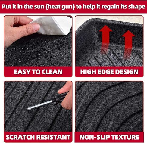 حصيرة Naibeve Floor for 2025 Jeep Wagoneer S All-Electric Trunk Mat Cargo Cargo Cover Back Cover لجميع ملحقات Floor Floor Mats (بطانة أرضية+حصيرة جذع+مسند الظهر) in Saudi Arabia