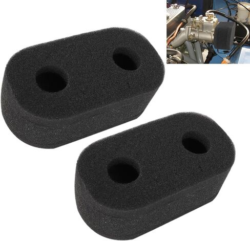 AUTOVIC Pair Foam Carb Sock Air Filters Double Trumpet for Weber DCOE Dellorto Jenvey Dual Flared Carburetors in Saudi Arabia