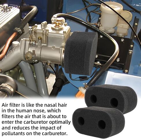 AUTOVIC Pair Foam Carb Sock Air Filters Double Trumpet for Weber DCOE Dellorto Jenvey Dual Flared Carburetors in Saudi Arabia
