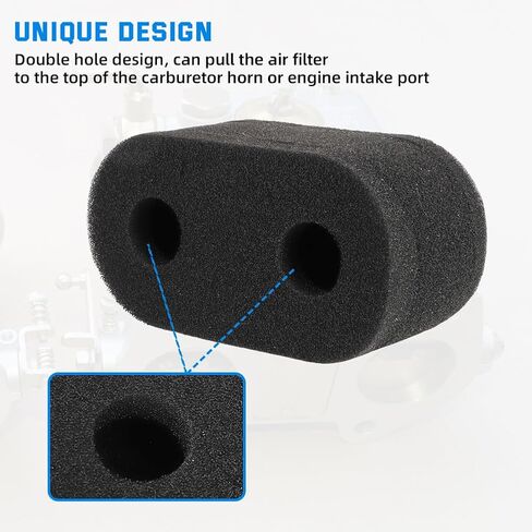 AUTOVIC Pair Foam Carb Sock Air Filters Double Trumpet for Weber DCOE Dellorto Jenvey Dual Flared Carburetors in Saudi Arabia