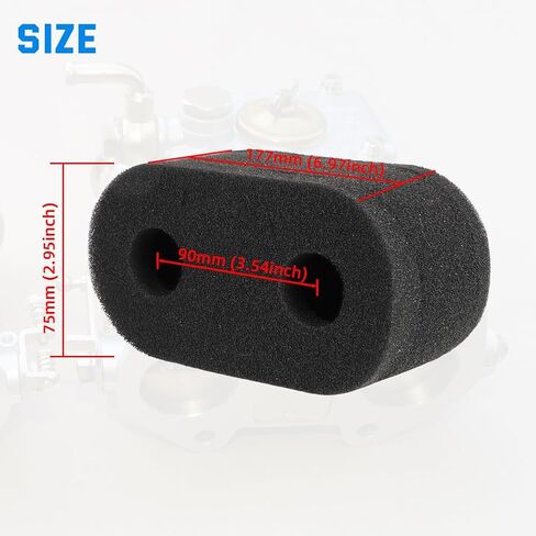AUTOVIC Pair Foam Carb Sock Air Filters Double Trumpet for Weber DCOE Dellorto Jenvey Dual Flared Carburetors in Saudi Arabia