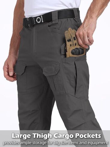 NAVEKULL Cotton Work Cargo Pants Stretch Lightweight Tactical Military Hiking Outdoor Pants with 8 Pockets in Kuwait