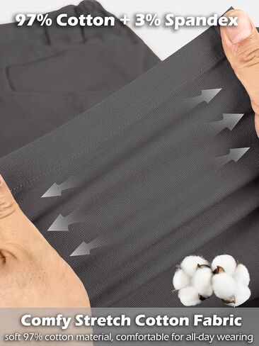 NAVEKULL Cotton Work Cargo Pants Stretch Lightweight Tactical Military Hiking Outdoor Pants with 8 Pockets in Kuwait