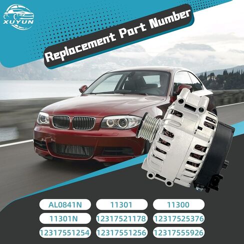 104210-5360 مولد كهربائي 12 فولت 150 أمبير متوافق مع 2010-2012 Land Rover LR4 / Range Rover، 2010-2019 Jaguar F-Pace F-Type XE XF XFR XK XJR 5.0L 3.0L، استبدل LR023405 LR023421 in Kuwait