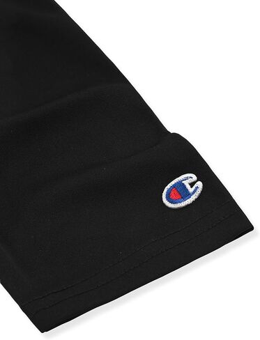 Champion Boys Long Sleeve Hooded Tee Shirt Lightweight Tech Fabric Athletic T-Shirt for Kids in Kuwait