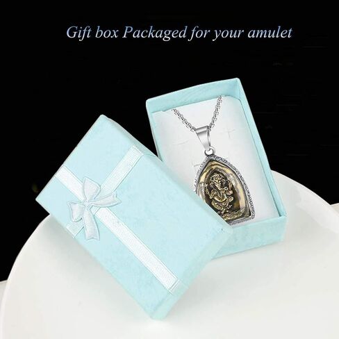 Thai Elephant Buddha Kuan Yin Amulet Pendant Titanium Stainless Steel Gold Buddhist Necklace in Saudi Arabia