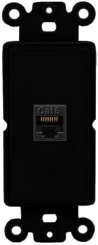 RiteAV - Cat6 White Port Wall Plate Decorative (Rocker) White in Saudi Arabia