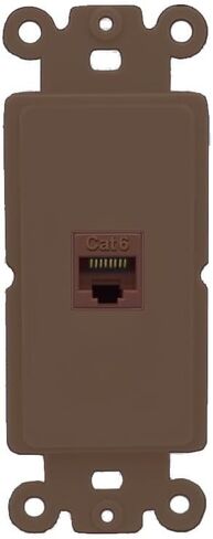 RiteAV - Cat6 White Port Wall Plate Decorative (Rocker) White in Saudi Arabia