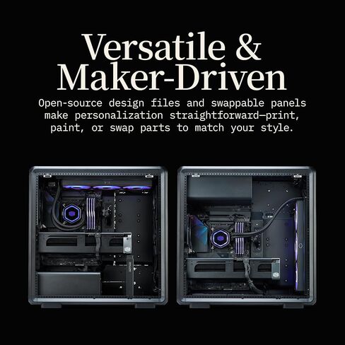 Cooler Master Masterframe 600 Freeform Finemesh Airflow ATX Mid-Fower Case ، إطار الألومنيوم ، الألواح الجانبية المغناطيسية ، داخلي قابل للتخصيص ، 410 مم GPU MAX ، 420 مم AIO MAX ، النوع C ، GLASS in Kuwait