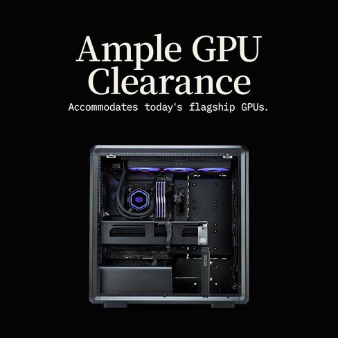 Cooler Master Masterframe 600 Freeform Finemesh Airflow ATX Mid-Fower Case ، إطار الألومنيوم ، الألواح الجانبية المغناطيسية ، داخلي قابل للتخصيص ، 410 مم GPU MAX ، 420 مم AIO MAX ، النوع C ، GLASS in Kuwait