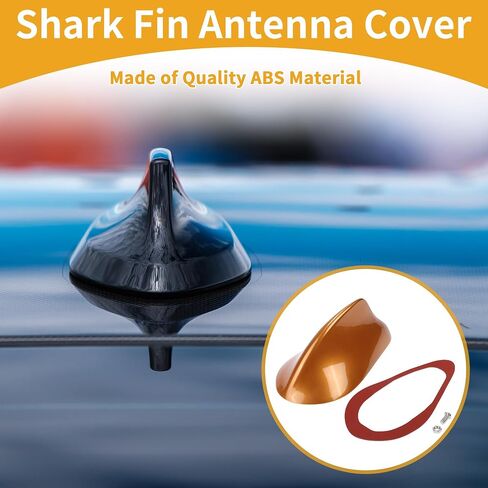 1 PCS Universal Front Shark Hoderinna Cover Signal Swork Aerial for Car SUV Truck Truck Ofrroad ABS مع قاعدة لاصقة لؤلؤة أسود in Kuwait