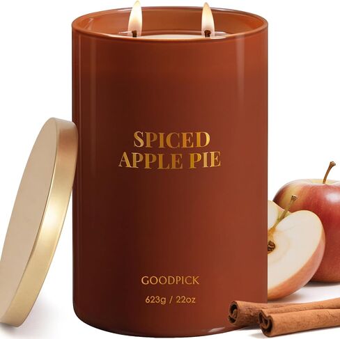 شموع Goodpick Fresh Rose للنساء ، شمعة وردية ، شمع الصويا 22 أوقية كبيرة 120 ساعة حرق ، شموع تخفيف الإجهاد العطرية in Kuwait